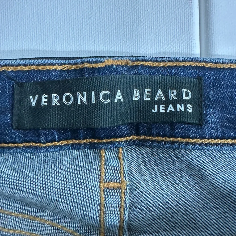 Veronica Beard Carolyn Jeans w/ Tux Stripe Waist Size 27